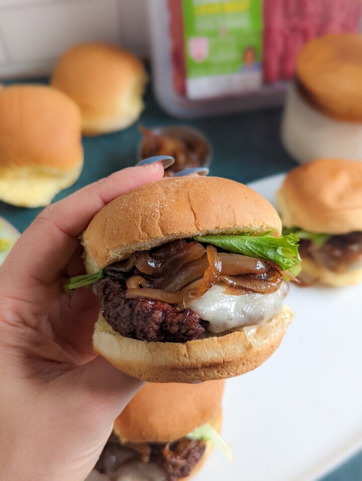 French Onion Air Fryer Sliders