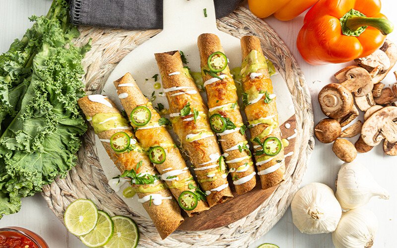 Air Fryer Ground Beef Superfood Taquitos