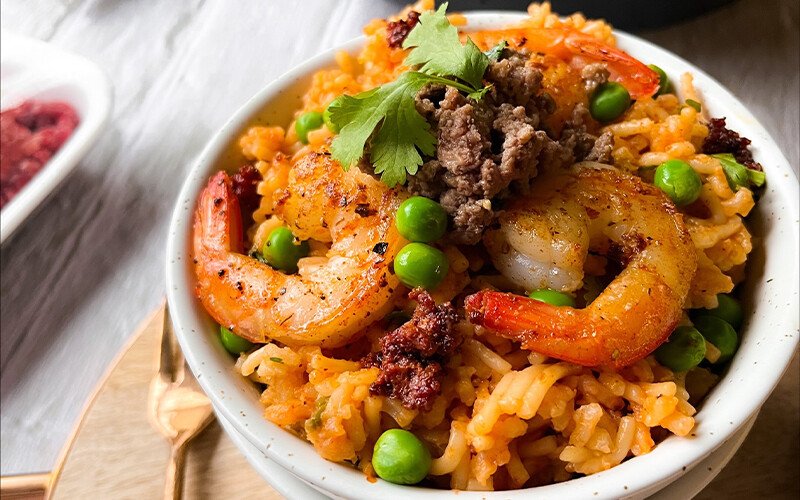 Beef, Shrimp & Chorizo Paella