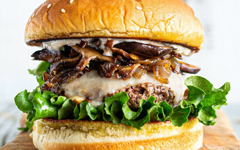 Beefy Mushroom Burger