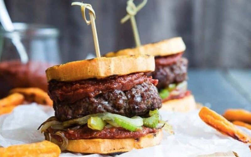 Cajun Burgers with Sweet Potato Buns