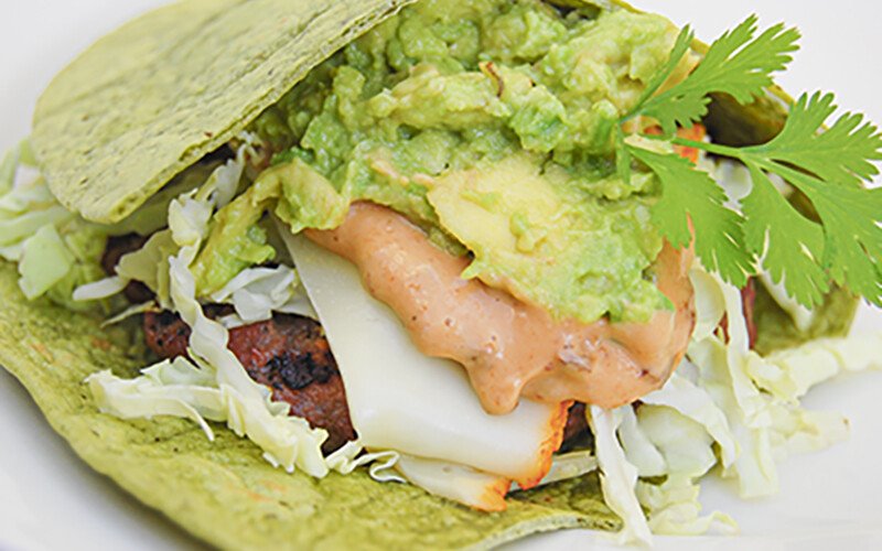 California Burger Wrap with Guacamole