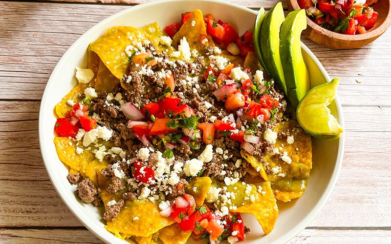 Chilaquiles with Roasted Verde Salsa