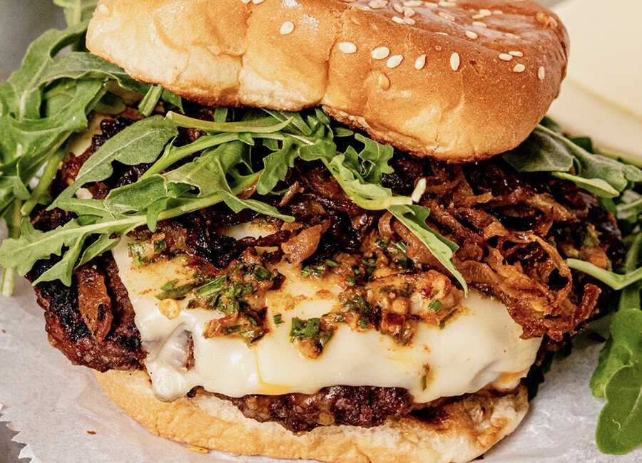 Cowboy Butter Burgers with Caramelized Onions