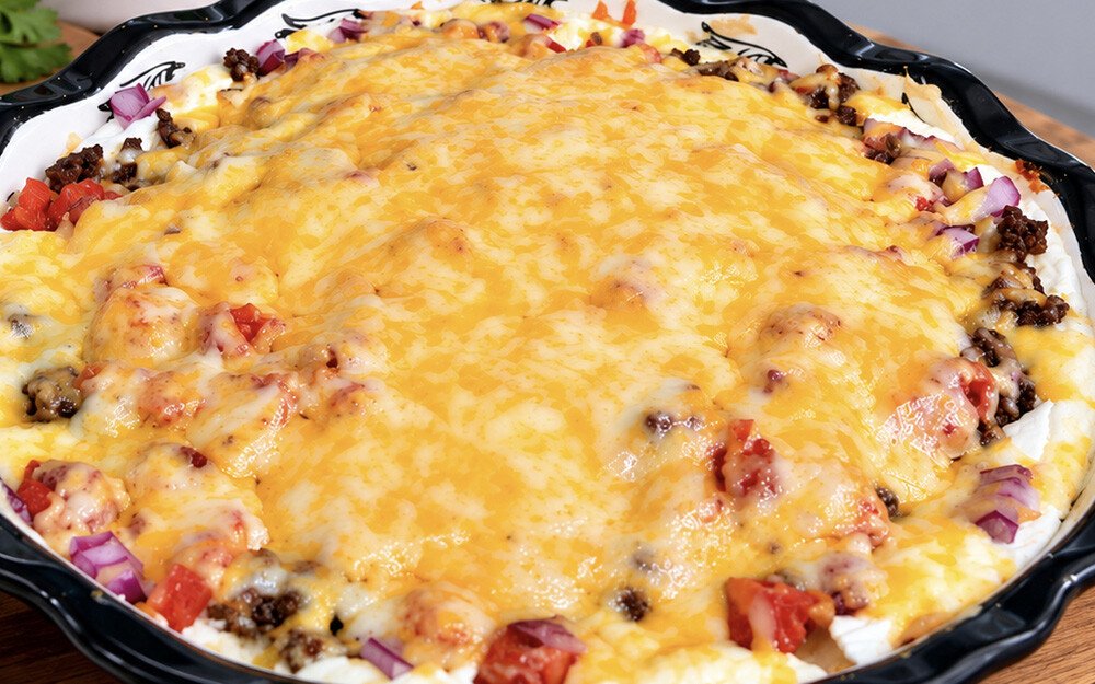 Creamy Beefy Taco Dip