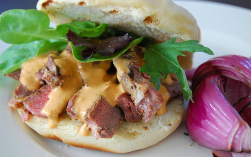 Dakota Grilled Ribeye Sandwich with Grilled Onion