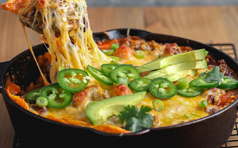 Easy Beef Enchilada Skillet