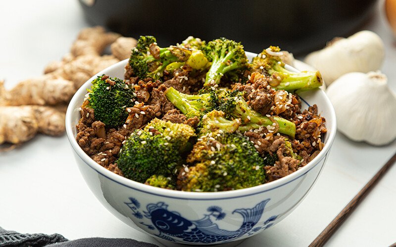 Ground Beef & Broccoli