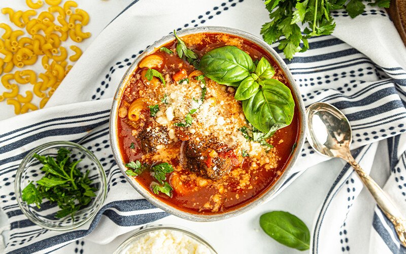 Ground Beef Italian Meatball Soup