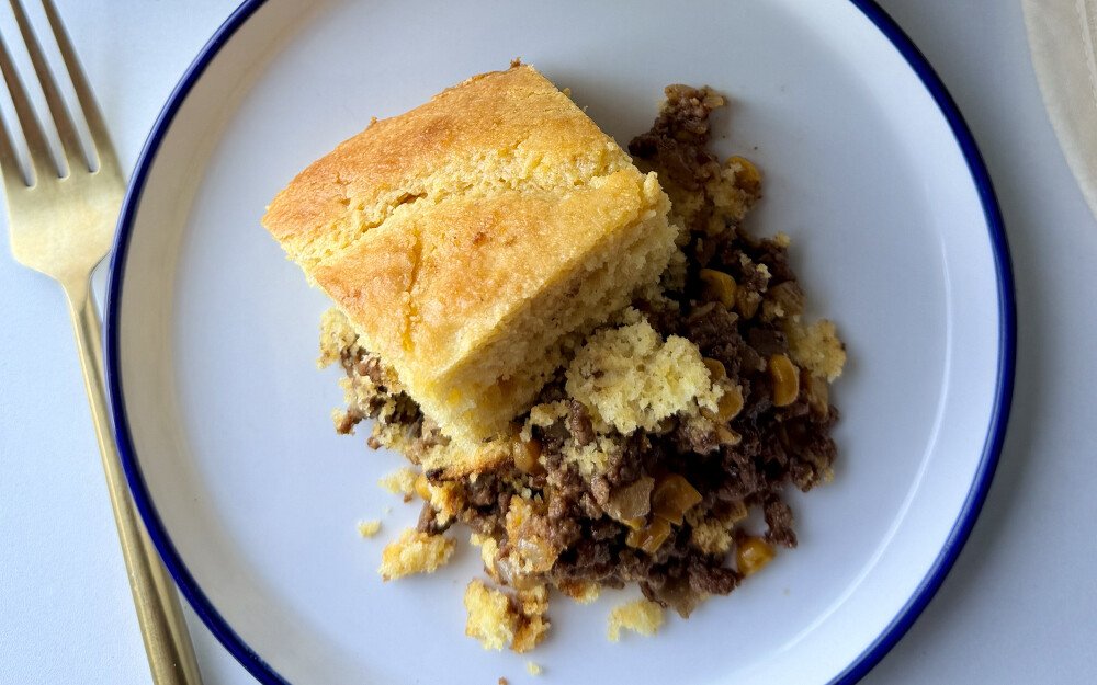 Kentucky-Style Beef & Cornbread Bake
