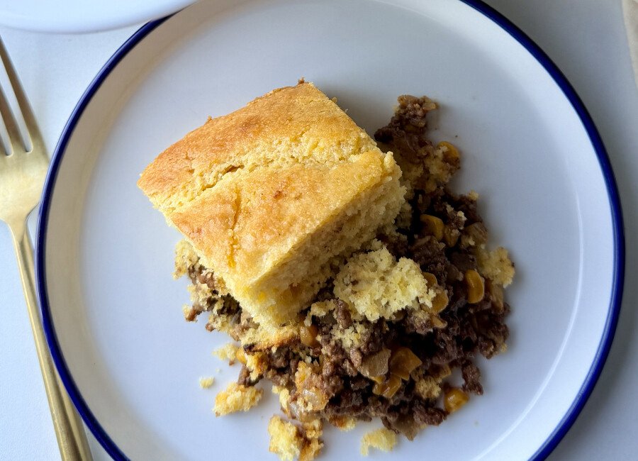 Kentucky-Style Beef & Cornbread Bake