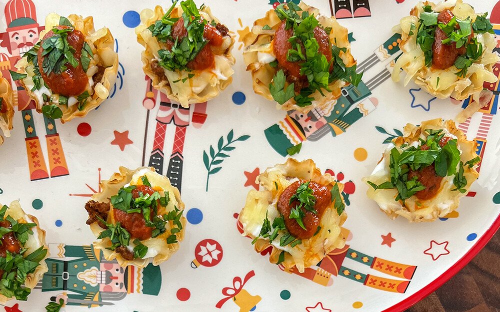 Mini Baked Lasagna Cups