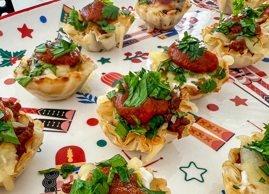 Mini Baked Lasagna Cups