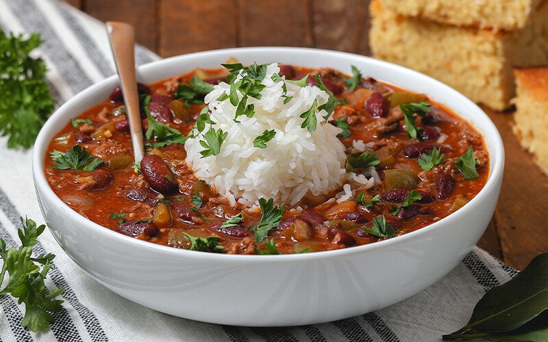 Red Beans & Rice with Ground Beef