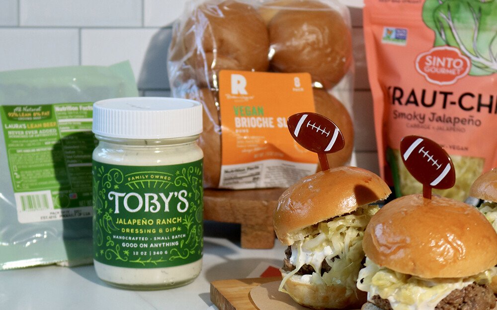 Smoky Jalapeño Kraut-Chi Beef Sliders