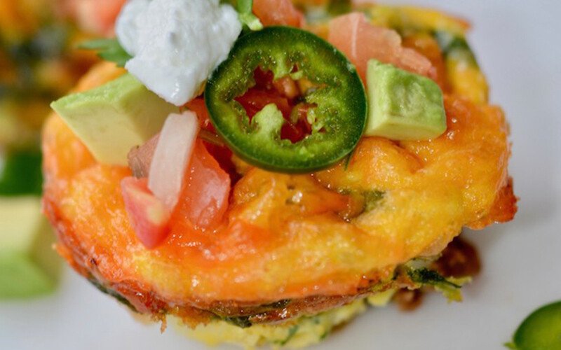 Southwest Taco Egg Bites