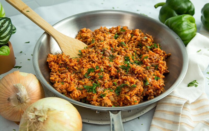 Spanish Rice with Ground Beef