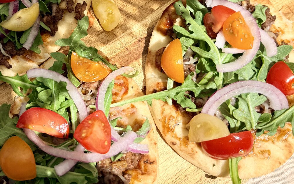 Summer BBQ Beef Flatbread 