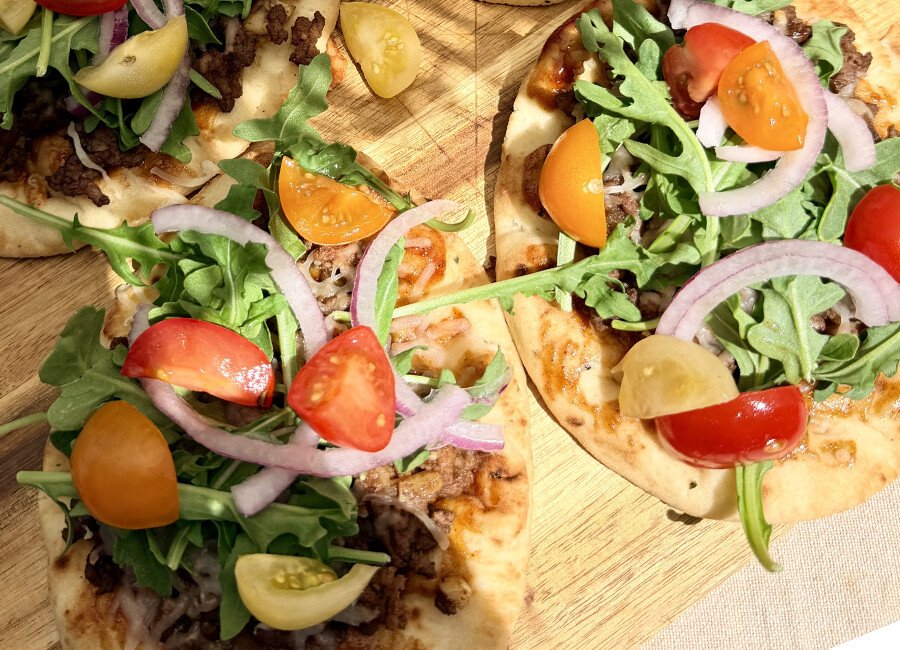 Summer BBQ Beef Flatbread 